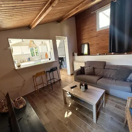 度假居 A 150m De La - Jolie Maisonnette Avec Jardin Et 滨海拉塞讷